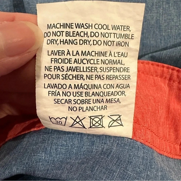 Teal Cove Mens Swimwear Board Shorts Blue/Salmon Swim Trunks Size XL - Picture 11 of 11